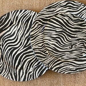 Zebra plastic plates